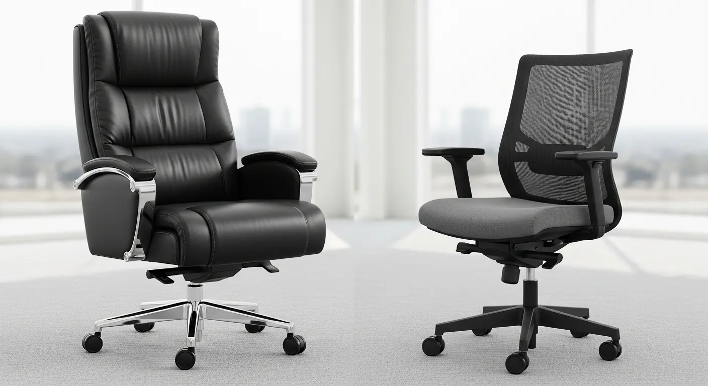 تفاوت صندلی کارمندی و کارشناسی در طراحی ارگونومیک و راحتی محل کار